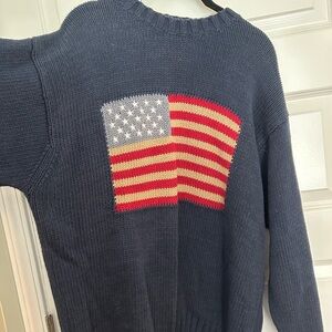 Navy Blue Flag Sweater ( Eslano designed by Italy)